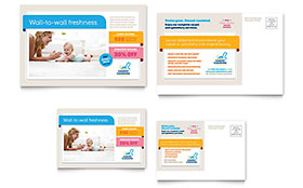 Carpet Cleaning Postcard Template Design