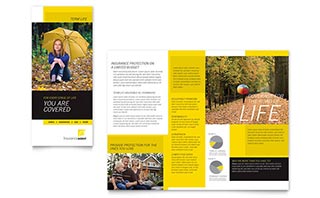 Insurance Agent Tri Fold Brochure Template