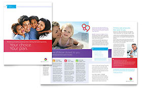 Medical Insurance Brochure Template Design