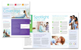 Medical Insurance Newsletter Template Design