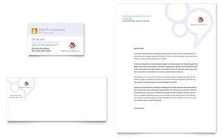 Medical Insurance Business Card & Letterhead Template