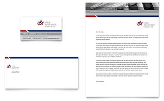 Legal & Government Services Business Card & Letterhead Template