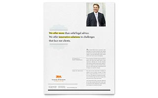 Attorney Flyer Template