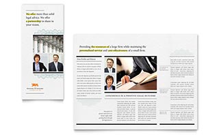 Attorney Tri Fold Brochure Template