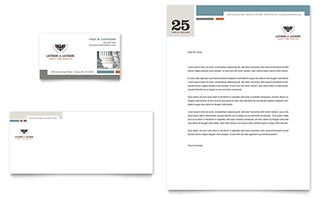 Family Law Attorneys Business Card & Letterhead Template