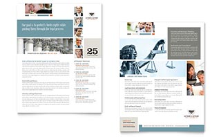 Family Law Attorneys Datasheet Template