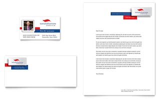 Justice Legal Services Business Card & Letterhead Template