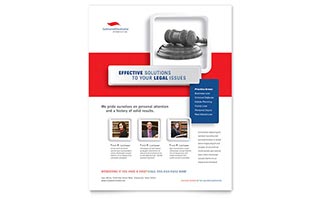 Justice Legal Services Flyer Template