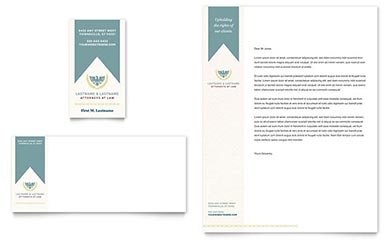 Law Firm Letterhead Design Example