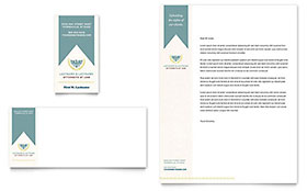 Law Firm Business Card & Letterhead Template Design