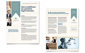 Law Firm Datasheet Template Design