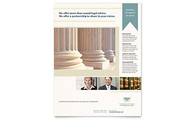 Law Firm Flyer Design Example