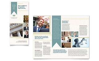 Law Firm Tri Fold Brochure Template