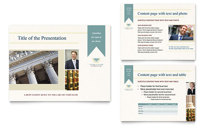 Law Firm PowerPoint Presentation Template Design