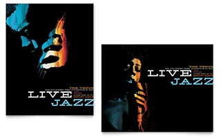 Jazz Music Event Poster Template