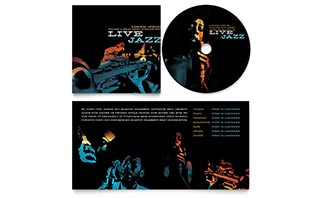 Jazz Music Event CD Booklet Template