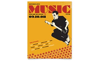 Live Music Festival Event Flyer Template