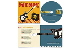 Live Music Festival Event CD Booklet Template