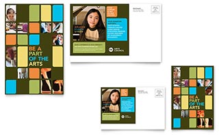 Arts Council & Education Postcard Template