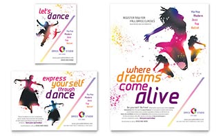 Dance Studio Flyer & Ad Template