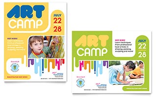 Kids Art Camp Poster Template