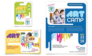 Kids Art Camp Flyer & Ad Template