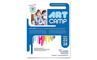 Kids Art Camp Flyer Template