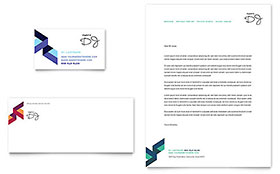 DJ Business Card & Letterhead Template Design