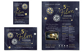 Film Festival Flyer & Ad Template Design