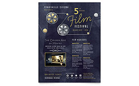 Film Festival Flyer Template Design