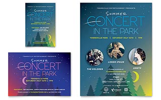 Summer Concert Flyer & Ad Template