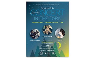 Summer Concert Flyer Template