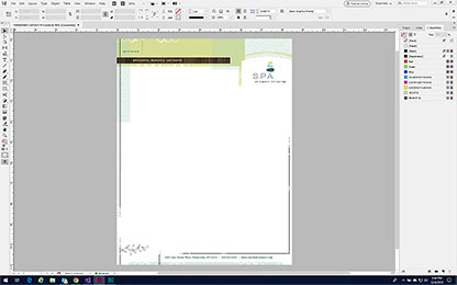 Make a Letterhead in InDesign - Format a Letterhead