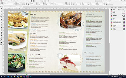 Make a Menu in InDesign - Format a Menu