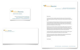 Medical Practice Business Card & Letterhead Design Template