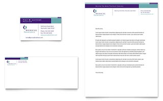 Medical Insurance Company Business Card & Letterhead Template