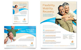 Physical Therapist Flyer & Ad Template Design