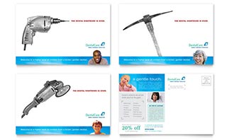 Dental Care Postcard Template