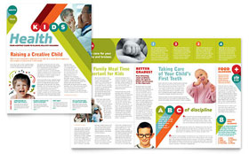 Pediatrician & Child Care Newsletter Template Design