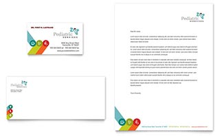 Pediatrician & Child Care Business Card & Letterhead Template