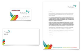 Pediatrician & Child Care Business Card & Letterhead Template Design