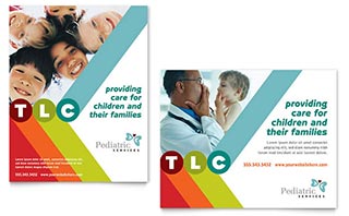 Pediatrician & Child Care Poster Template