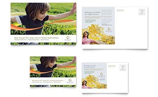 Health Insurance Company Postcard Template