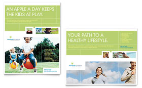 Healthcare Management Poster Template Design