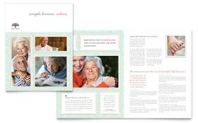 Senior Care Services Brochure Template Design