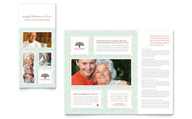 Senior Care Services Tri Fold Brochure Template Design