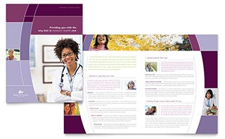 Women's Health Clinic Brochure Template