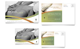 Massage & Chiropractic Postcard Template