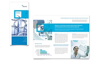 Science & Chemistry Tri Fold Brochure Template