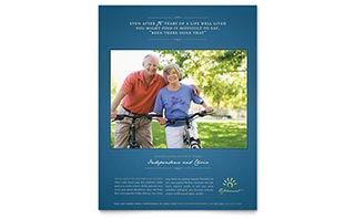 Senior Living Community Flyer Template